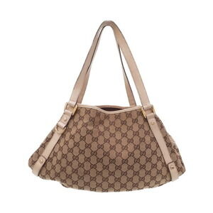 GUCCI Abbey Line GG Canvas Shoulder Tote Bag